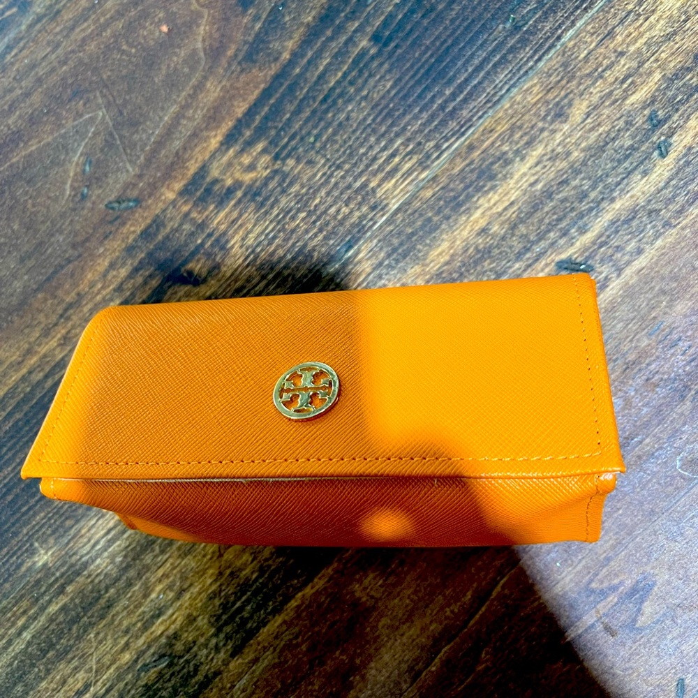 Tory Burch Orange Sunglasses Eyeglass Case - Picture 1 of 7